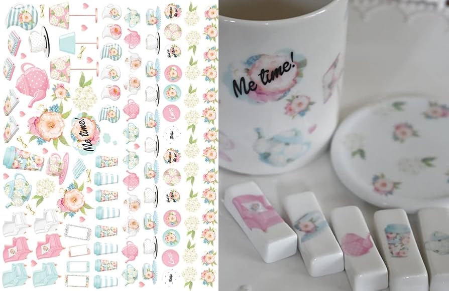 Amazon.co.jp: 【白磁用】Metime ミータイム転写紙 私の時間転写